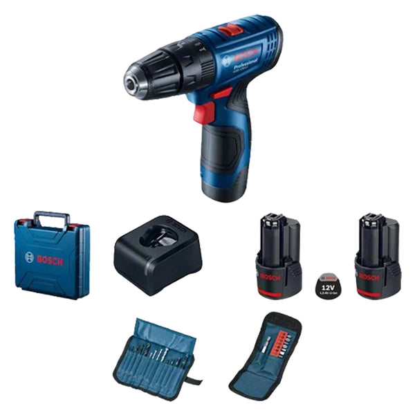 BOSCH CORDLESS DRILL KIT GSB 120-LI 10MM 12V