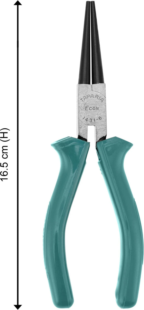 Taparia Long Round Nose Plier 1431-6 | 6 Inch Professional Wire Looping Plier