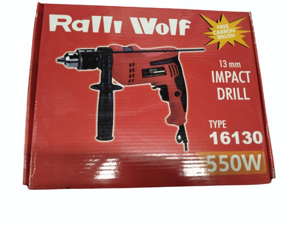 Ralli Wolf 16130 13mm Impact Drill Machine 600W with 0–2650 RPM Variable Speed and Reversible Operation