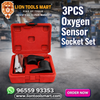 3-Piece Oxygen Sensor & Vacuum Switch Socket Set | Professional Automotive Tool Kit