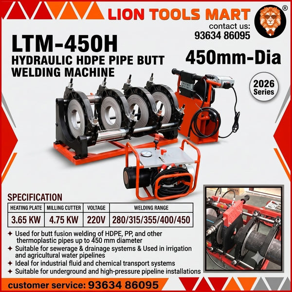 LTM-160M Electric HDPE Pipe Manual Butt Pipe Butt Fusion Welding Machine