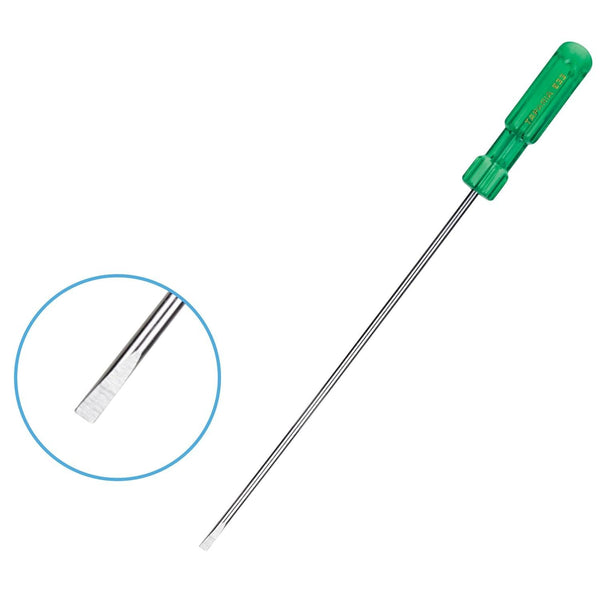 Taparia Flat Screw Driver | Transparent Handle (Available Sizes: Upto 450mm/18Inch)
