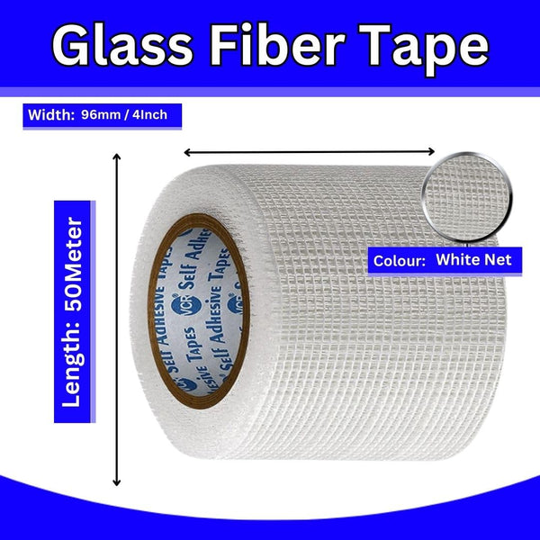 Abro Fiber Mesh Tape, ABRO Drywall Tape, ABRO Joint Tape, 96mm Drywall Tape, 50M Drywall Tape, Fiberglass Mesh Tape, Drywall Joint Tape, Wall Crack Tape, False Ceiling Tape, Partition Joint Tape, Drywall Repair Tape, Fiberglass Joint Tape, Construction Joint Tape