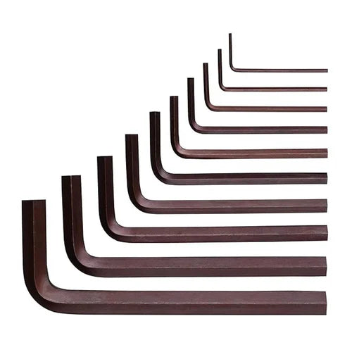 Taparia 10Pcs Allen Key Set AKI-10 Brown Finish | Professional Inch Hex Key Set