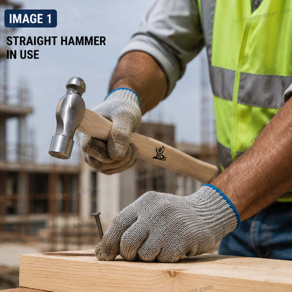 AS 300g Ball Pein Hammer with 300mm Ash Wood Handle AS-147 | Professional Machinist Hammer
