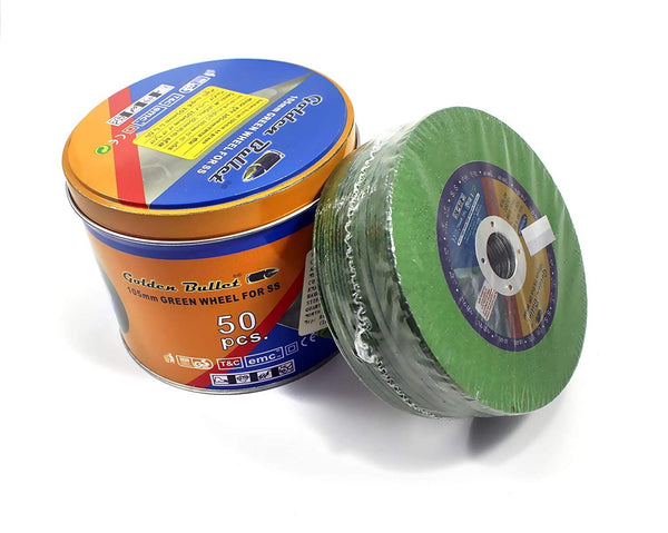 Bullet 4InchX1mm Green SS Cutting Wheel 105x1x16mm | High Speed Metal Cutting Disc