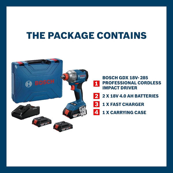 Bosch, Bosch GDX 18V-285, GDX 18V-285, 18V Impact Wrench, 285Nm Impact Wrench, Cordless Impact Wrench, Brushless Impact Wrench, 12 Inch Impact Wrench, 14 Inch Hex Impact Driver, Battery Impact Wrench, Lithium Ion Impact Wrench, Automotive Impact Wrench, Car Repair Tools, Wheel Nut Impact Wrench, Mechanic Tools, Garage Tools, Construction Power Tools, Industrial Impact Wrench, Machinery Maintenance Tool, Workshop Power Tools, Professional Impact Wrench, Bosch Professional Tools, Cordless Power Tools, Impact