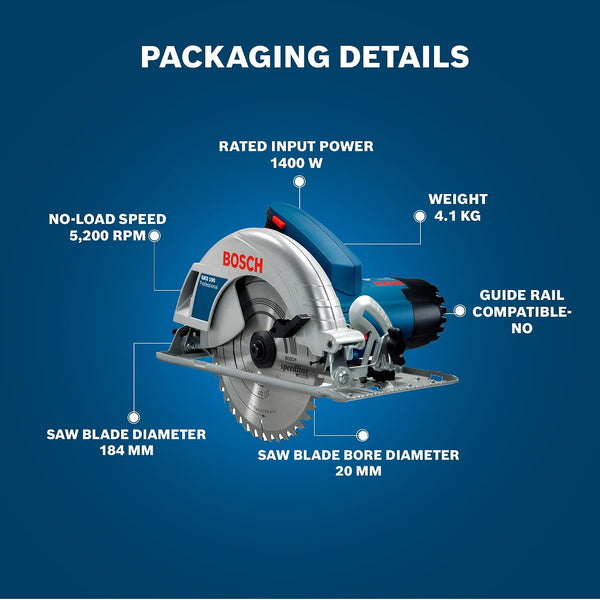 Bosch GKS 190, Bosch circular saw, GKS 190 Professional, Corded circular saw, 1400W circular saw, 184mm circular saw, Wood cutting saw, Professional circular saw, Carpentry saw, Woodworking power tool, Handheld circular saw, Bosch power tools