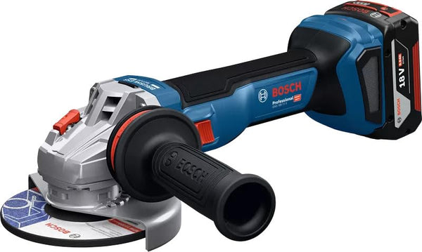 Bosch Cordless Small Angle Grinder (18V, 100mm) | Heavy Duty Performance Kit GWS 18V-11S | Kickback & Overload Protection | Brushless Motor | for Cutting & Grinding