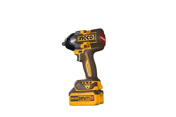 Ingco 20V Cordless Impact Wrench CIWLI2085 | 850Nm Brushless Impact Wrench with 2 Batteries & Charger