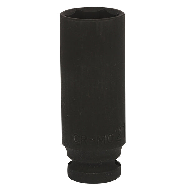 Craftshands 1/2 Inch Deep Impact Socket | Heavy Duty CR-MO Drive Socket for Professional Use