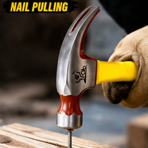 AS 8 OZ Claw Hammer with 275mm Fiber Handle AS-156 | Professional Carpenter Claw Hammer