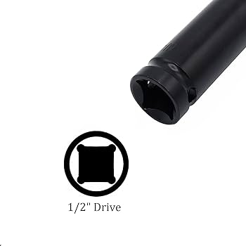 Force 1/2Inch Deep Impact Socket | Heavy Duty Chrome Molybdenum Impact Tool