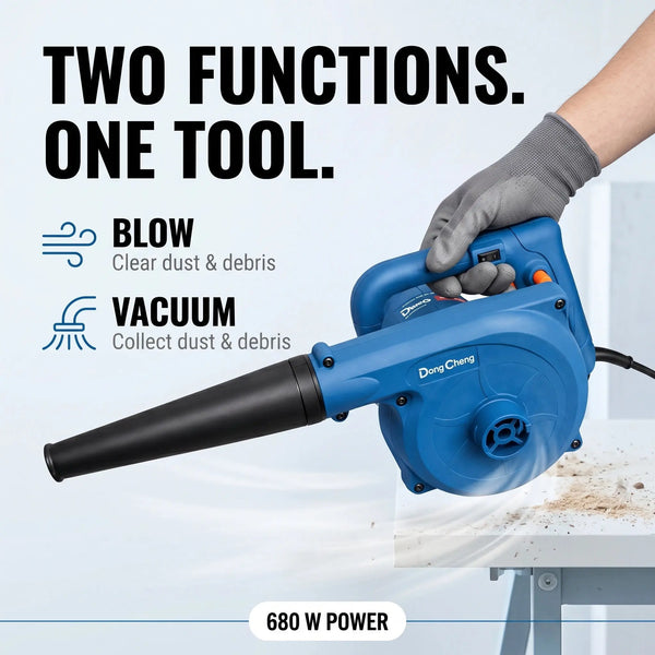 DONGCHENG DQF32 680W adjustable speed electric blower with dust bag