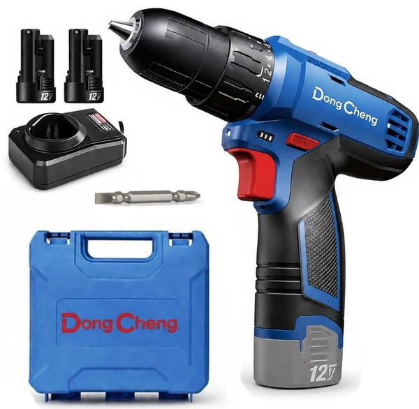 DONGCHENG DCJZ1202 Type E 10.8V cordless driver drill with 2.0Ah Li-ion battery