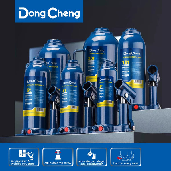 DongCheng 2 Ton Hydraulic Bottle Jack with Safety Valve – HD074902