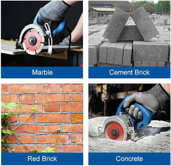 DongCheng DZE06-110 1800W Electric Marble Cutter, 110mm Blade, 13500 RPM, 30mm Maximum Cutting Capacity, Adjustable Cutting Depth and 0–45° Bevel Cutting