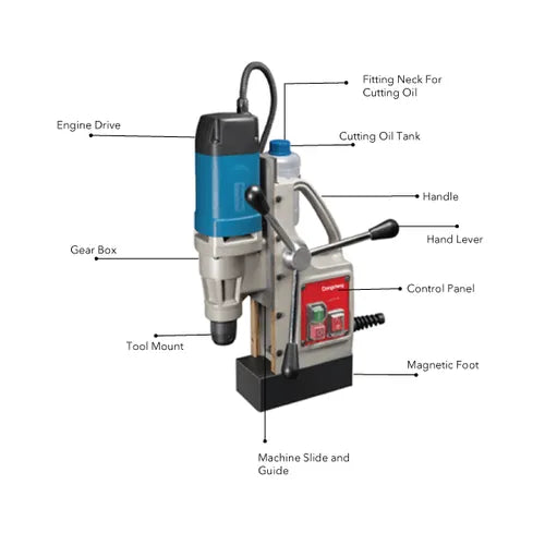 DONGCHENG 900W Magnetic Drill Machine, 16 mm Twist Drill