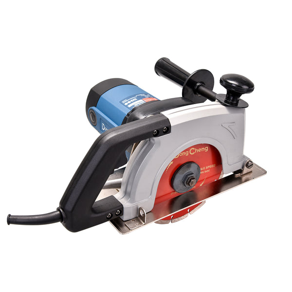 Dongcheng DZE180S Marble Cutter 1900W, 180mm Blade, 5500 RPM, 58mm Cutting Capacity, Heavy-Duty Stone Cutting Machine