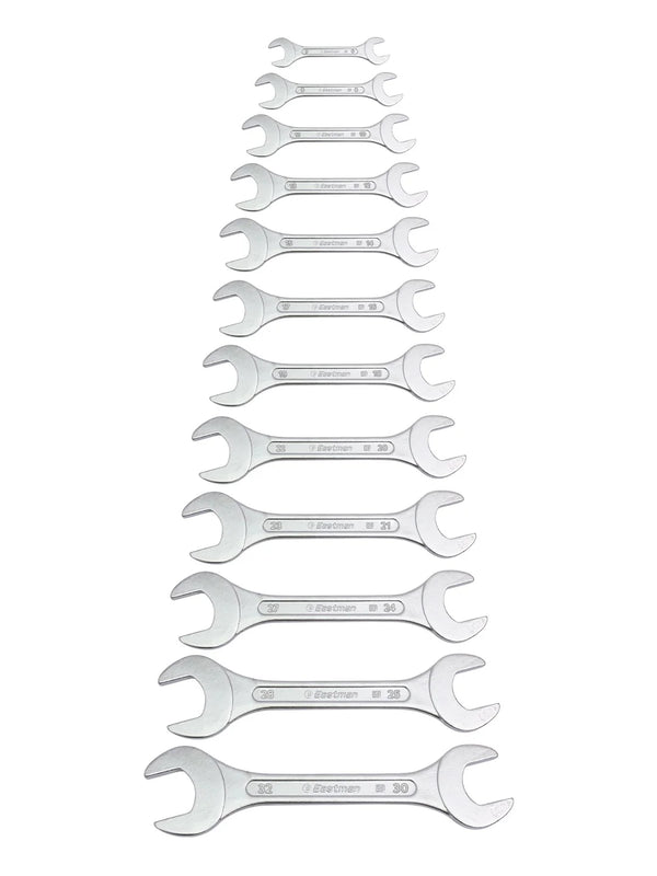 Eastman Double Ended Spanner Set 12Pc E2001-12 | Chrome Vanadium Hand Tool Kit