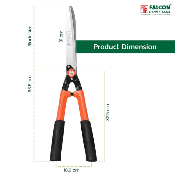 Falcon FHS-999(W), Falcon hedge shear, Premium hedge shear, 10 inch hedge shear, Hedge trimming tool, Garden hedge cutter, Wooden handle hedge shear, Hardened steel blade, Shrub trimming tool, Garden pruning tool, Landscaping tool, Horticulture tool, Gardening tools, Hedge trimming shears, Plant maintenance tool