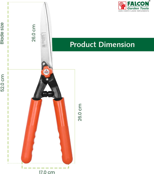 Falcon FHS-999PL, Falcon Hedge Shear, Premium Hedge Shear, Hedge Trimmer, Garden Hedge Cutter, Hedge Cutting Tool, Garden Pruning Tool, Shrub Trimmer, Garden Hand Tool, Horticulture Tool, Landscaping Tool, Hedge Maintenance, Gardening Tools, Falcon Garden Tools
