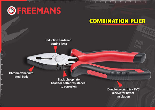 Freemans FCP08 8Inch/200mm Cutting/Combination Plier