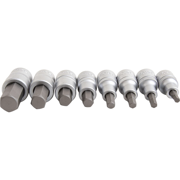 Force 4091 8Pc 1/2Inch Hex Metric Socket Bit Set | Professional Allen Bit Tool Kit