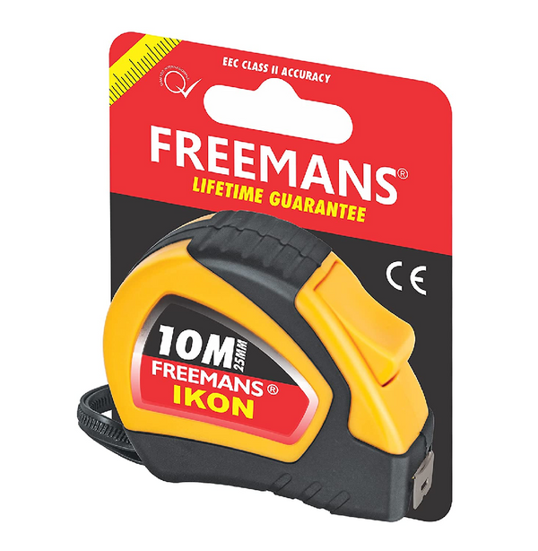 Freemans IKON 10M/25mm Measuring Tape for Multi Purpose