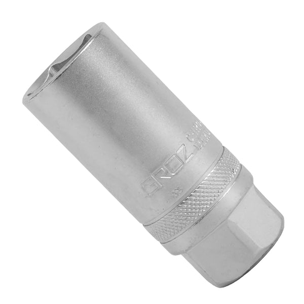 Groz, Groz SKT/1-2/SP/16/UG, SKT/1-2/SP/16/UG, 16mm Spark Plug Socket, 16mm Hex Socket, Spark Plug Socket, 1/2 Inch Spark Plug Socket, 1/2 Inch Drive Socket, Automotive Socket, Car Spark Plug Socket, Engine Spark Plug Socket, Spark Plug Removal Socket, Spark Plug Installation Socket, Automotive Hand Tool, Mechanical Socket, Garage Tools, Workshop Tools, Automotive Workshop Tool, Petrol Engine Tool, Motorcycle Spark Plug Socket, Engine Maintenance Tool, Groz Tools, Spark Plug Tool, Socket Online, Buy Spark P