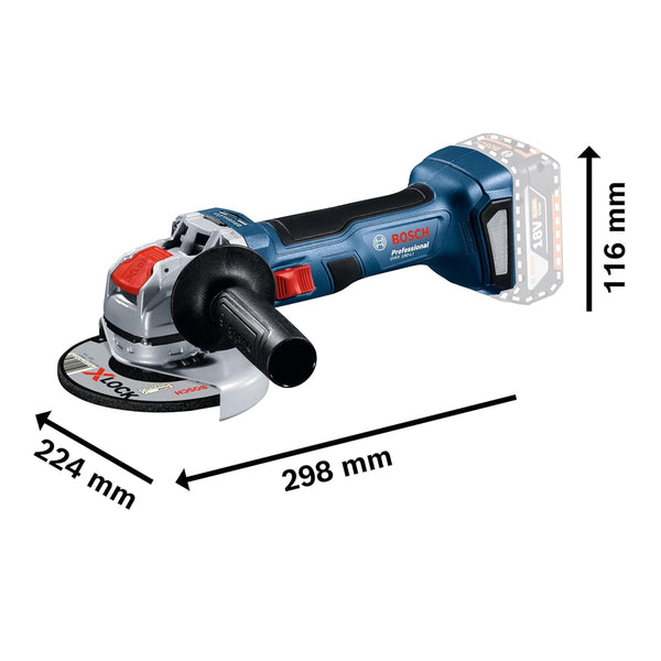 BOSCH CORDLESS ANGLE GRINDER GWX 180 LI 18V