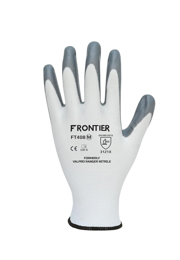 Karam Frontier Nitrile Palm Coated Grey Gloves FT408 | Hand Protection