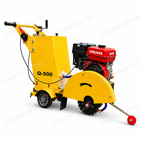 Lion 16 Inch Groove Cutter with Greaves 6HP Petrol Engine | Road & Concrete Cutting Machine