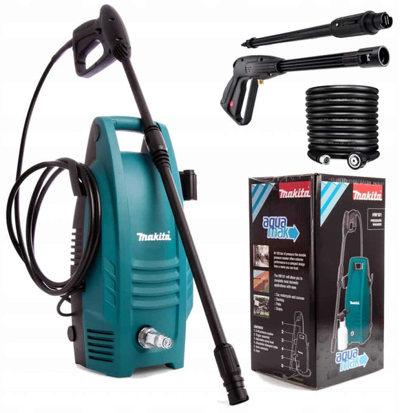 Makita HW101 High Pressure Washer 1300W 100 Bar 360 L/h Compact Home Pressure Cleaning Machine (230V)