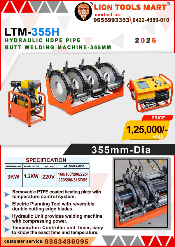 LTM-160M Electric HDPE Pipe Manual Butt Welding Machine
