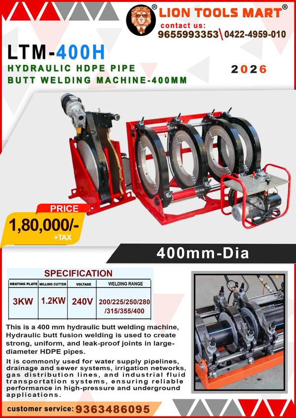 LTM-160M Electric HDPE Pipe Manual Butt Welding Machine