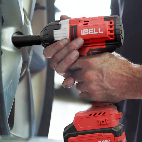 iBELL 20V Cordless Impact Wrench BW20-50 | 1/2 Inch Drive | 500Nm Brushless Motor with Li-Ion Battery