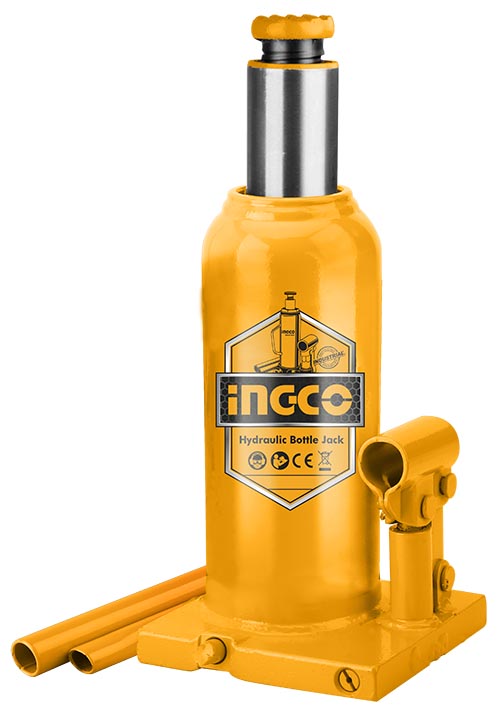 Ingco HBJ1202, Ingco hydraulic bottle jack, 12 ton bottle jack, 12 ton hydraulic jack, Ingco jack, heavy duty bottle jack, hydraulic lifting jack, automotive jack, workshop jack, 12 ton hydraulic jack India, Ingco tools