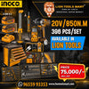 INGCO 396-Piece Professional Tool Chest Set with 20V 850Nm Impact Wrench