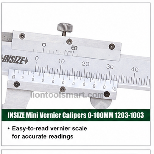 Insize Mini Vernier Calipers 0-100mm 1203-1003 | Precision Electronic Measuring Tool