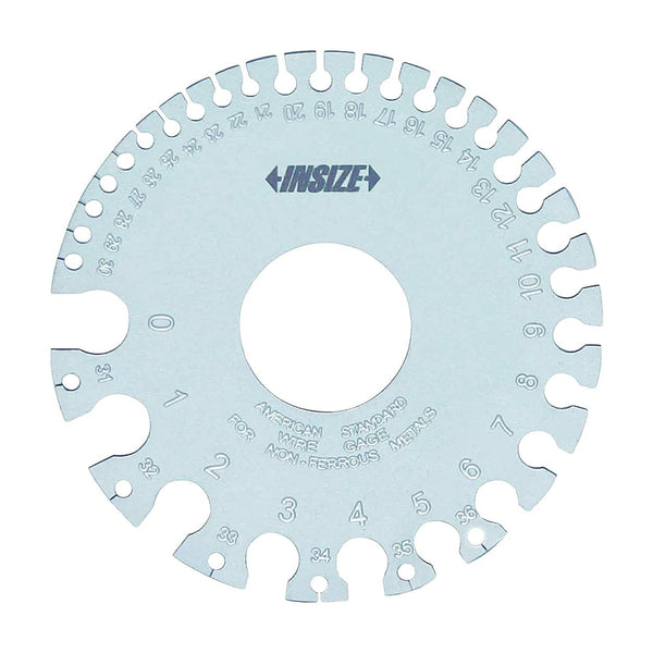 Insize American Standard Wire Gauge 0–36 AWG Measuring Tool 8.250–0.127mm 4808 | Precision Angle Measuring Tool