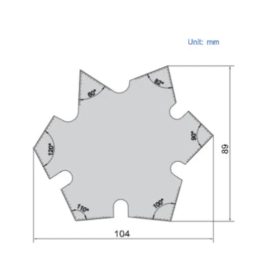 Insize Angle Gauge For Countersunk Holes 60°–120° 4856-1 | Precision Angle Measuring Tool