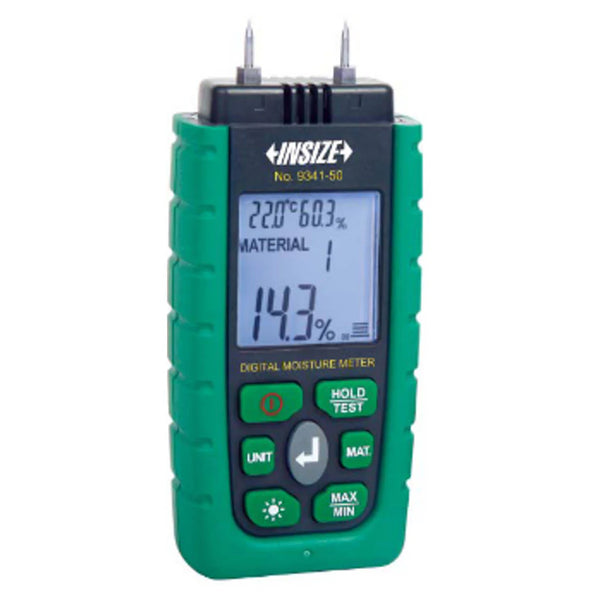 Insize Digital Moisture Meter 9341-50 | Wood & Material Moisture Tester