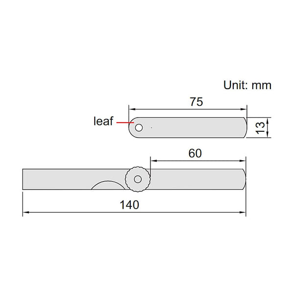 Insize Feeler Gauge 0.04-1.00mm 4601-25 | Precision Thickness Measuring Tool | Stainless Steel Measuring Gauge