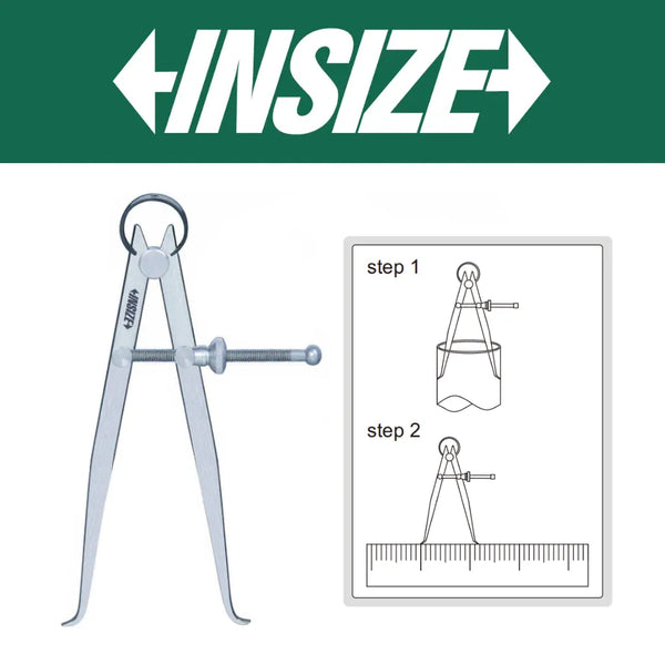 Insize Inside Spring Calipers 30-300mm 7261-300 | Precision Internal Measuring Tool