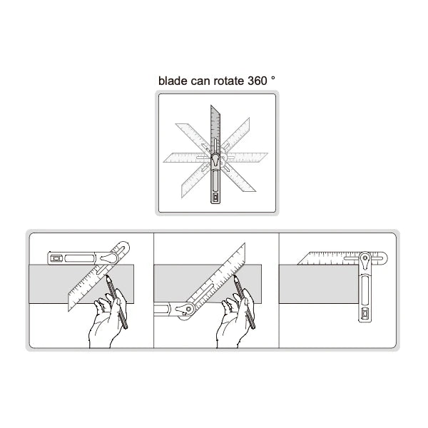 Insize T-Bevel 15°,30°,45°,60°,90° 2281-360 | Precision Angle Measuring Tool