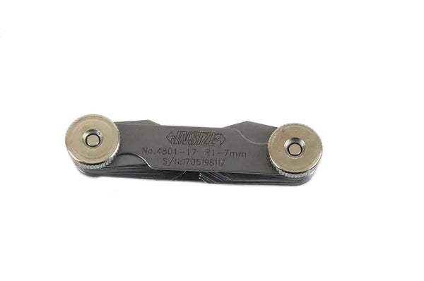 Insize Radius Gauges (Low Accuracy) 1-7mm 4801-17 | Fillet & Radius Measuring Tool