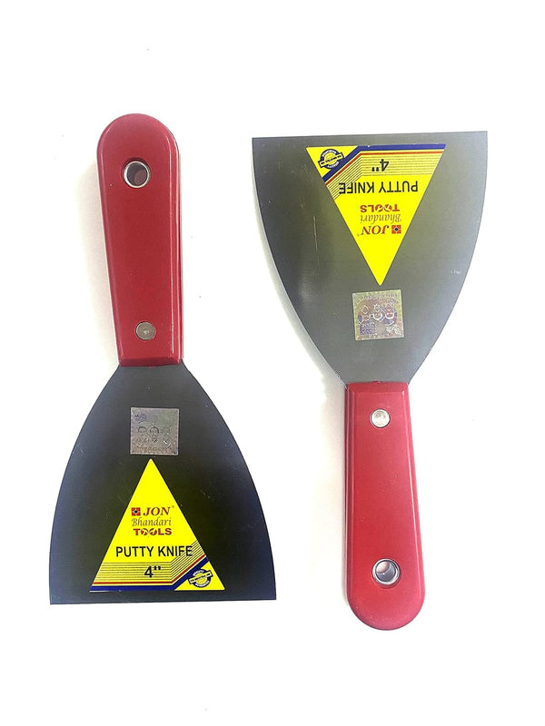 Jon Bhandari Putty Scraper 4Inch Putty Knives P-046A | Stainless Steel Blade with Plastic Handle