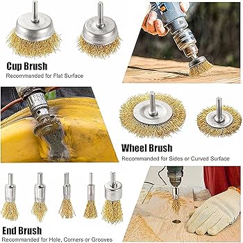 Jon bhandari 6PC Wire Brush Set | Heavy Duty Cleaning Brush Kit