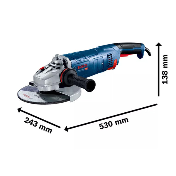 BOSCH ANGLE GRINDER GWS 24-230 JZ CYCLONE TECH ENABLED 2400W 9INCH